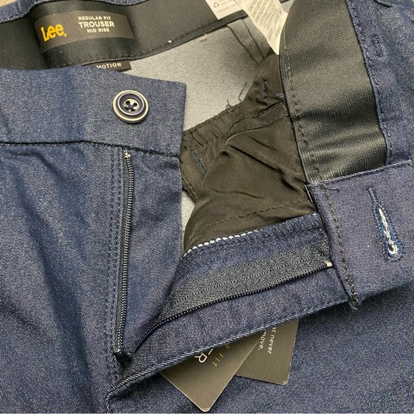 NWT Lee Women’s Flex Motion Regular Fit Mid Rise Indigo Trousers Size 8 Medium - Picture 7 of 16
